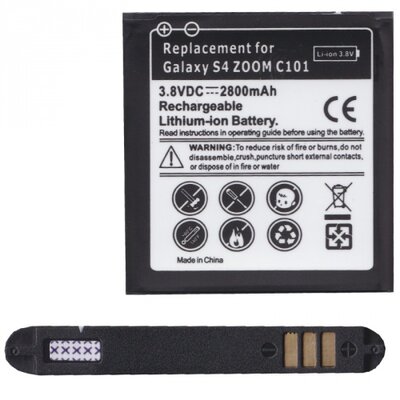 Utángyártott akkumulátor 2800 mAh Li-ion (EB-B740AEBEC kompatibilis) - Samsung Galaxy S4 Zoom (SM-C101)