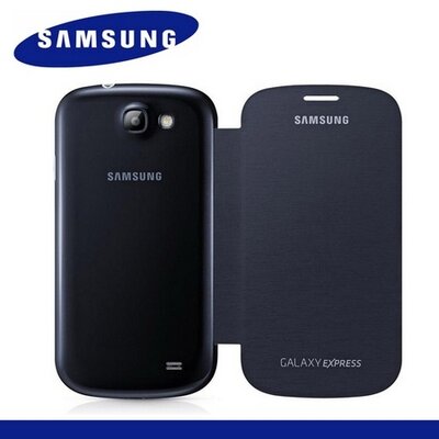 Samsung EF-FI873BLEG Műanyag telefontok (oldalra nyíló) FLIP, Sötétkék [Samsung Galaxy Express (GT-I8730)]