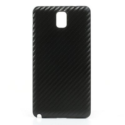 Műanyag hátlapvédő telefontok (akkufedél, karbon minta) fekete [Samsung Galaxy Note 3. (SM-N9000), Galaxy Note 3. LTE (SM-N9005)]
