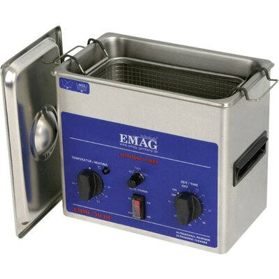 Ultrahangos tisztító 2 l, 150 W, 20 - 80 °C, 230 x 118 x 80 mm, rozsdamentes acél, Emag EMMI 20HC