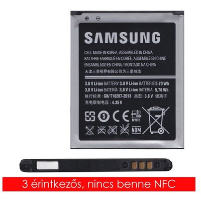 Samsung EB-F1M7FLU gyári akkumulátor 1500 mAh Li-ion - Samsung Galaxy S3 mini (GT-I8190), Samsung Galaxy S3 mini VE (GT-I8200) (nem NFC-s!)