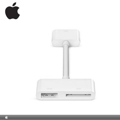 Apple MD098ZM/A TV/HDMI adapter kábel, HDMI-DV (MC953ZM/A utódja) FEHÉR [Apple IPAD, IPAD (3rd Generation), IPAD 2, iPhone 2G, iPhone 3G, iPhone 3GS, iPhone 4