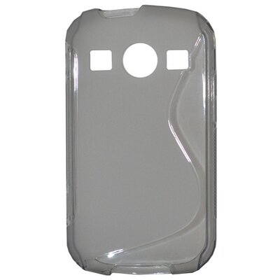 Hátlapvédő telefontok gumi / szilikon (S-line) Szürke [Samsung Galaxy Xcover 2 (GT-S7710)]