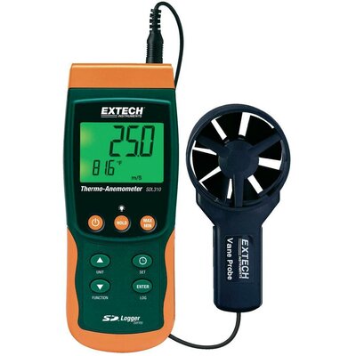 Szárnykerekes szélsebességmérő, légsebességmérő, anemométer beépített léghőmérővel Extech SDL310