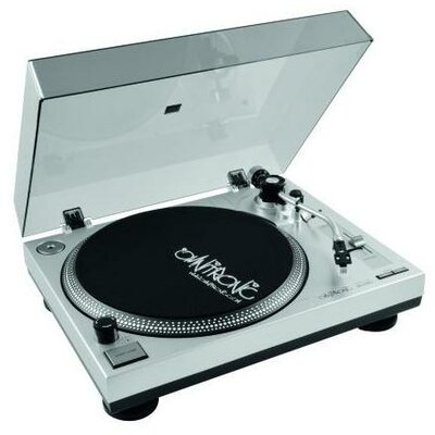 DJ lemezjátszó, ezüst, Omnitronic BD-1350